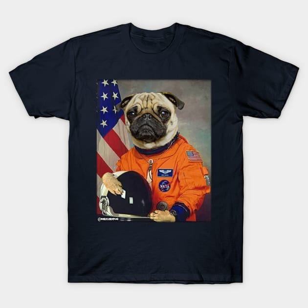 Astropug T-Shirt by darklordpug